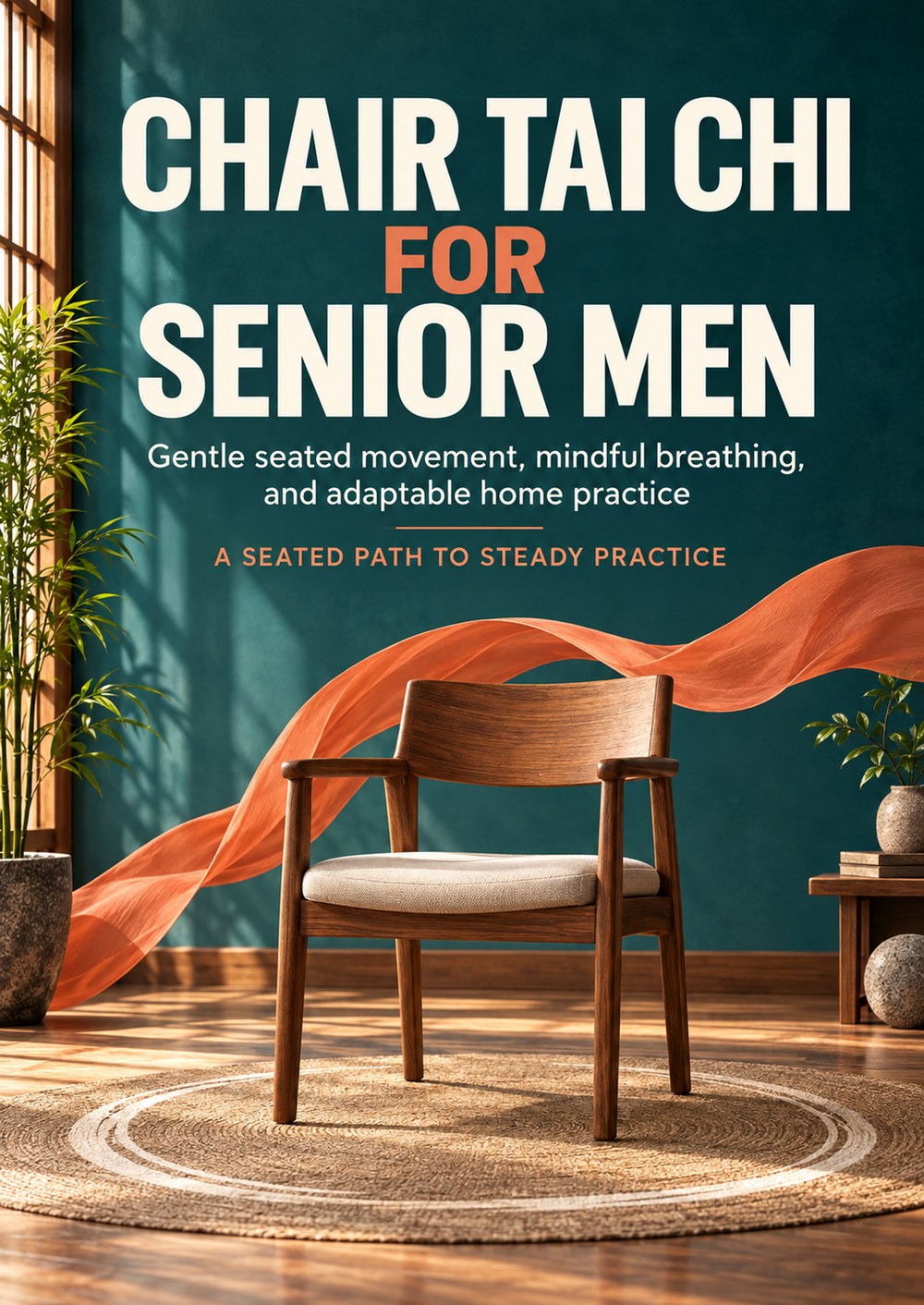 CHAIR TAI CHI FOR SENIOR MEN Gentle seated movement, mindful breathing, and adaptable home practice A SEATED PATH TO STEADY PRACTICE cover
