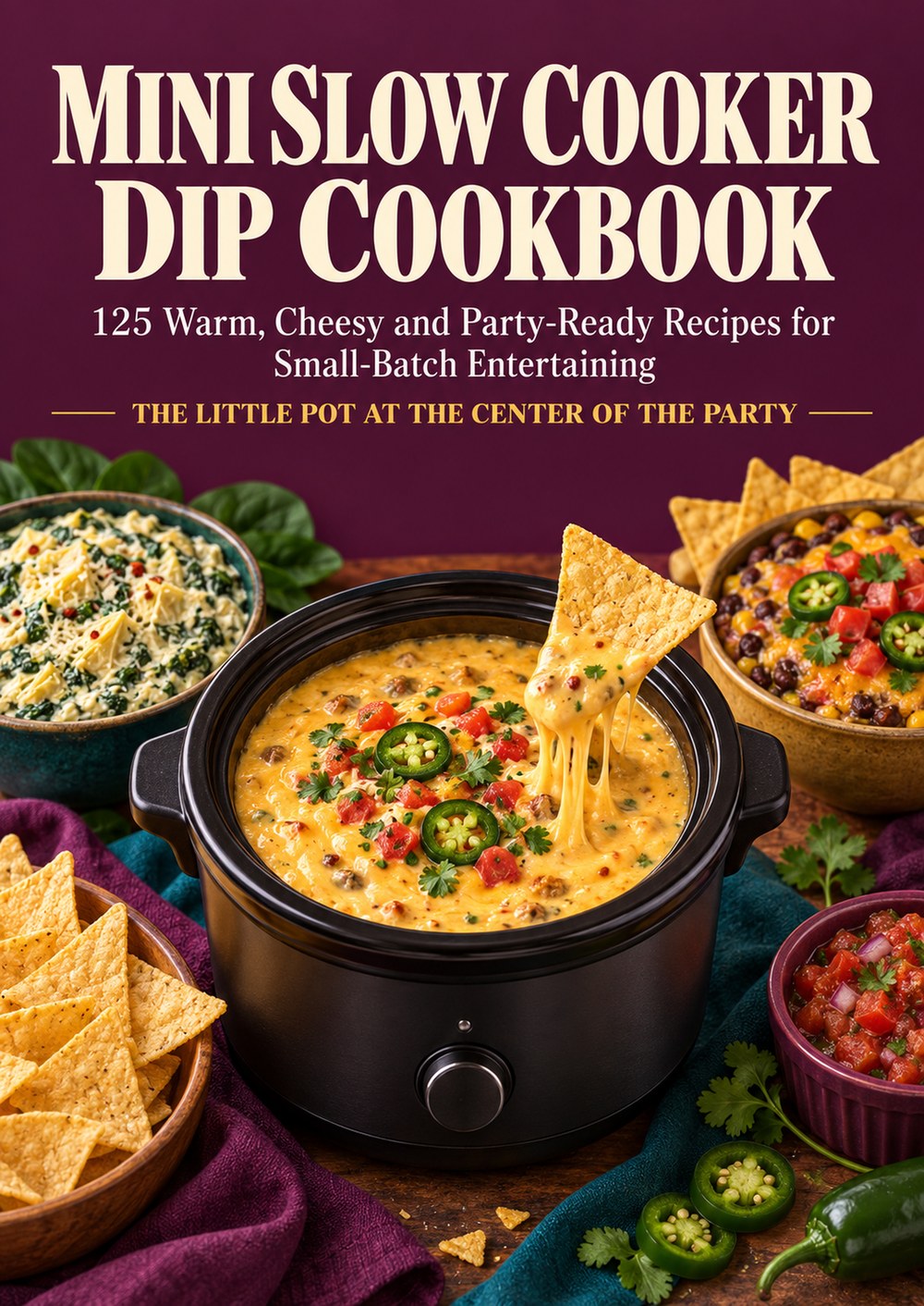MINI SLOW COOKER DIP COOKBOOK 125 Warm, Cheesy and Party-Ready Recipes for Small-Batch Entertaining THE LITTLE POT AT THE CENTER OF THE PARTY cover