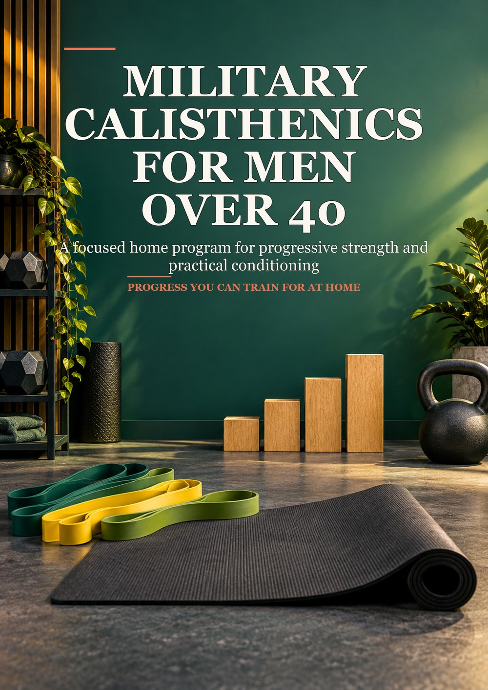 MILITARY CALISTHENICS FOR MEN OVER 40 A focused home program for progressive strength and practical conditioning PROGRESS YOU CAN TRAIN FOR AT HOME cover