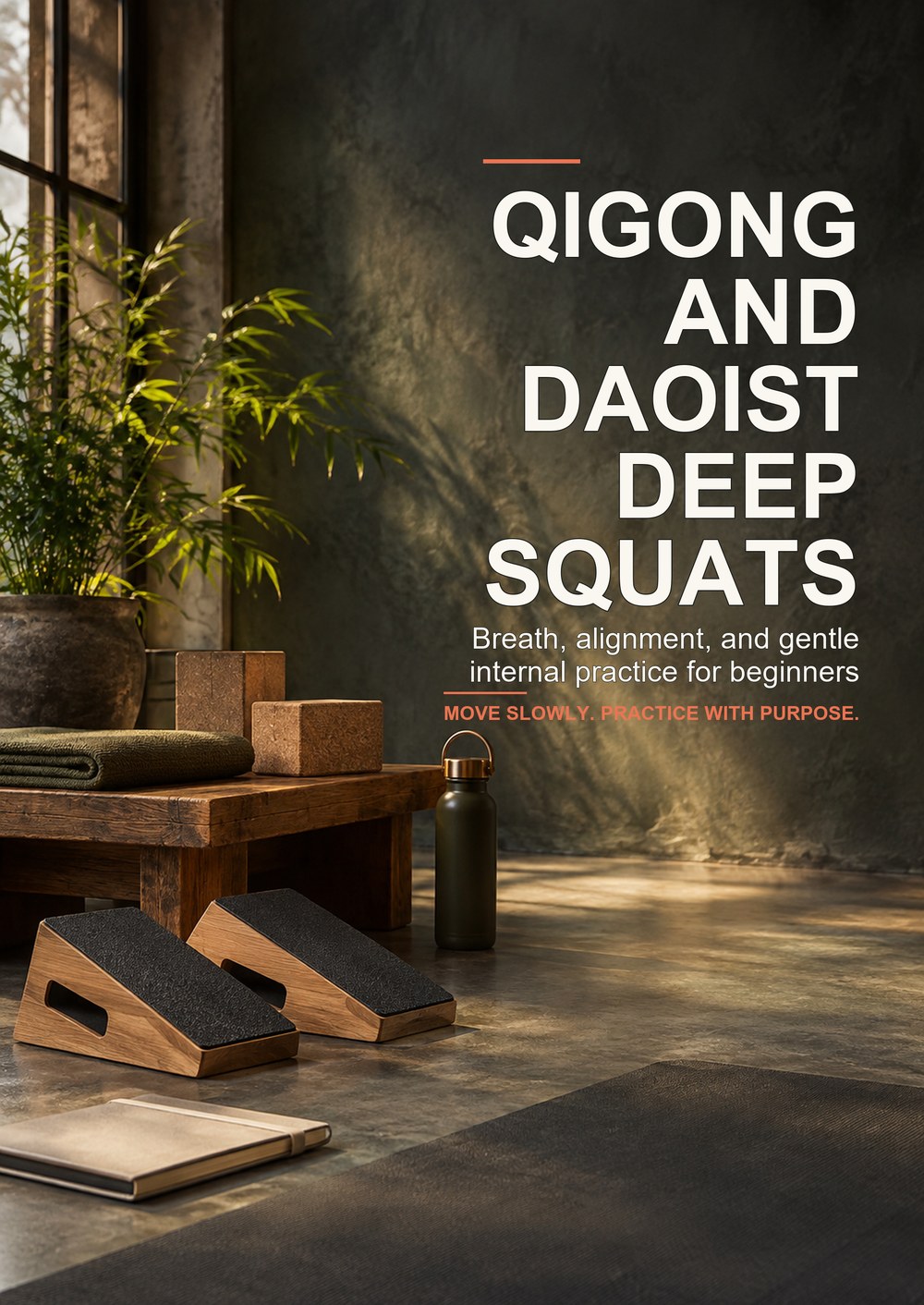 QIGONG AND DAOIST DEEP SQUATS Breath, alignment, and gentle internal practice for beginners MOVE SLOWLY. PRACTICE WITH PURPOSE. cover