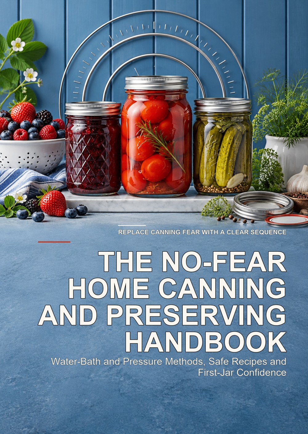 THE NO-FEAR HOME CANNING AND PRESERVING HANDBOOK Water-Bath and Pressure Methods, Safe Recipes and First-Jar Confidence REPLACE CANNING FEAR WITH A CLEAR SEQUENCE cover