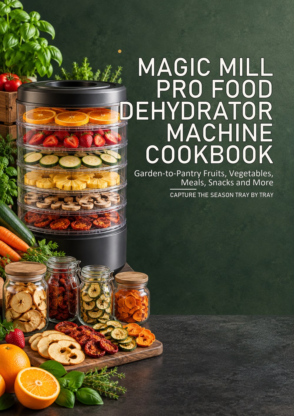 PRO FOOD DEHYDRATOR MACHINE COOKBOOK Garden-to-Pantry Fruits, Vegetables, Meals, Snacks and More CAPTURE THE SEASON TRAY BY TRAY cover