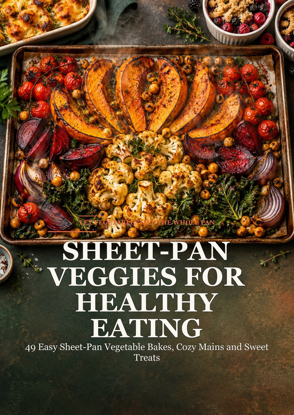 SHEET-PAN VEGGIES FOR HEALTHY EATING 49 Easy Sheet-Pan Vegetable Bakes, Cozy Mains and Sweet Treats LET VEGETABLES FILL THE WHOLE PAN cover