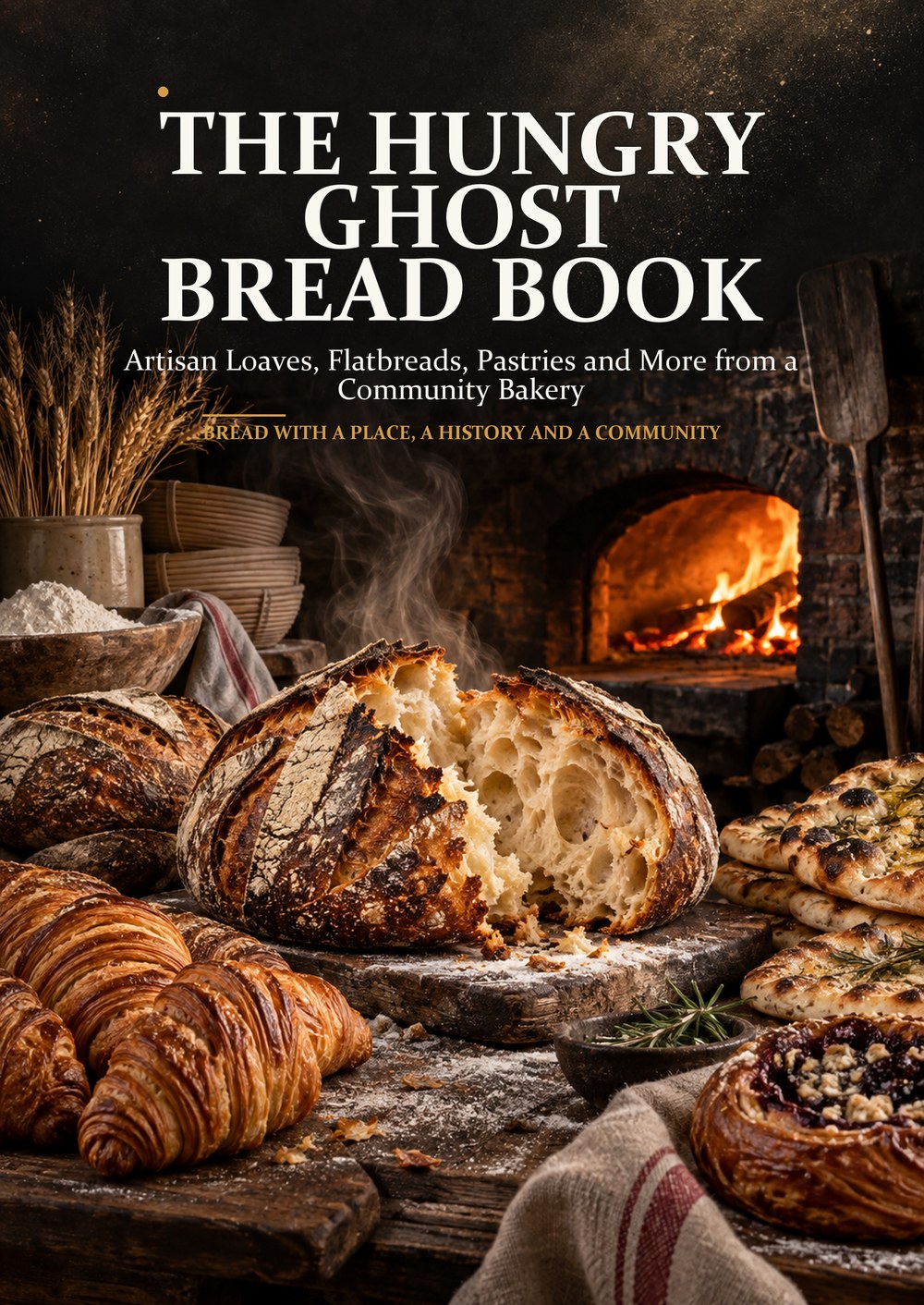 THE HUNGRY GHOST BREAD BOOK Artisan Loaves, Flatbreads, Pastries and More from a Community Bakery BREAD WITH A PLACE, A HISTORY AND A COMMUNITY cover