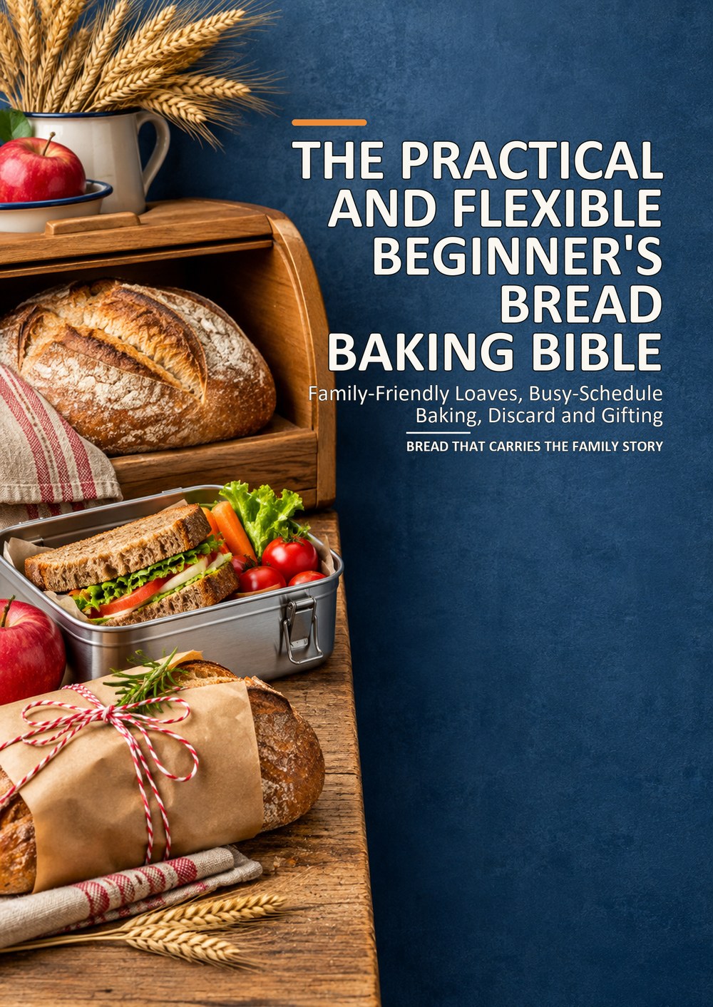 THE PRACTICAL AND FLEXIBLE BEGINNER'S BREAD BAKING BIBLE Family-Friendly Loaves, Busy-Schedule Baking, Discard and Gifting BREAD THAT CARRIES THE FAMILY STORY cover