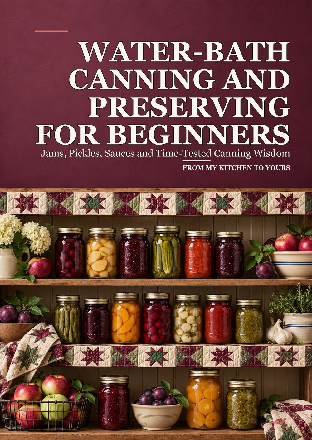 WATER-BATH CANNING AND PRESERVING FOR BEGINNERS Jams, Pickles, Sauces and Time-Tested Canning Wisdom FROM MY KITCHEN TO YOURS cover