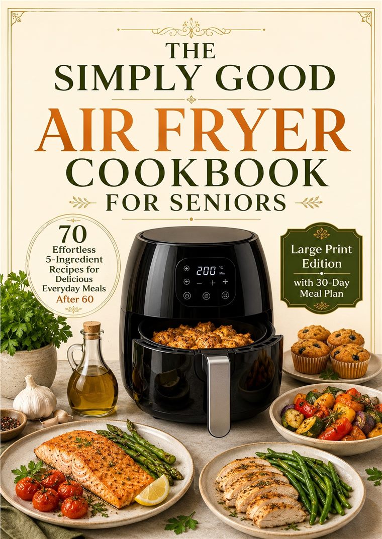 The Simply Good Air Fryer Cookbook for Seniors cover