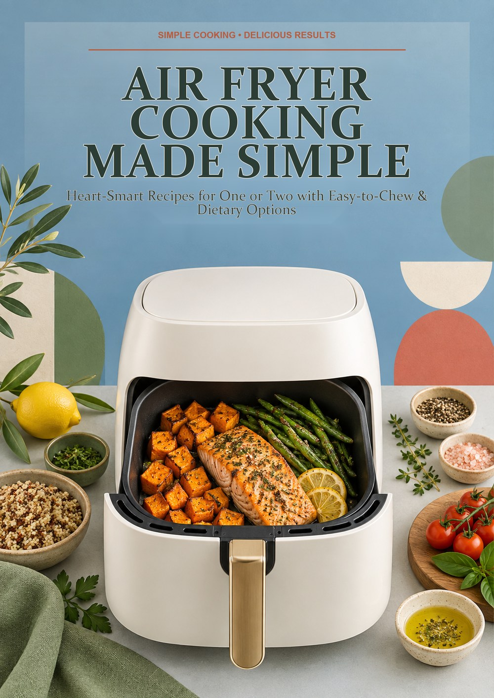 AIR FRYER COOKING MADE SIMPLE Heart-Smart Recipes for One or Two with Easy-to-Chew & Dietary Options SIMPLE COOKING • DELICIOUS RESULTS cover