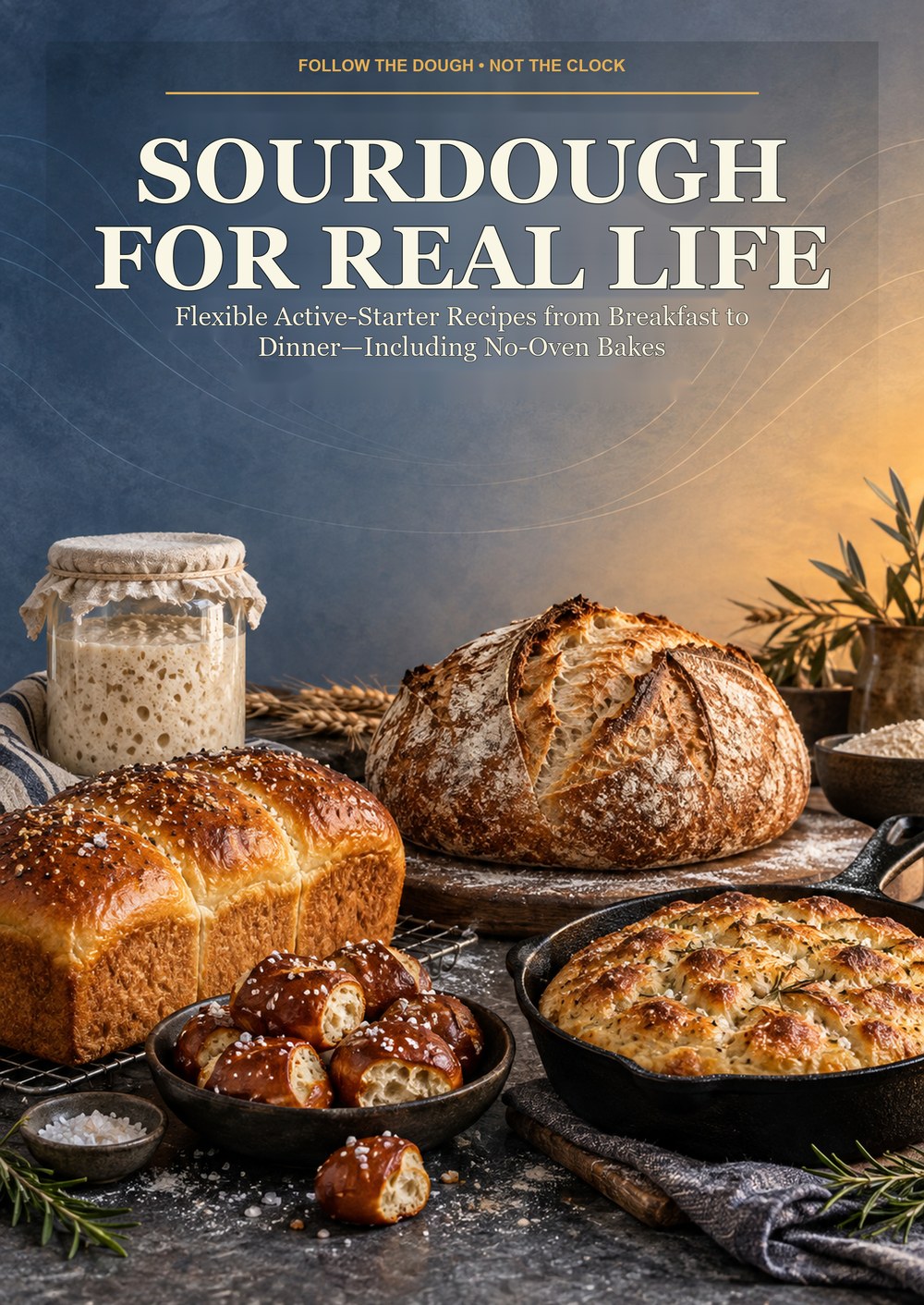 SOURDOUGH FOR REAL LIFE Flexible Active-Starter Recipes from Breakfast to Dinner—Including No-Oven Bakes FOLLOW THE DOUGH • NOT THE CLOCK cover