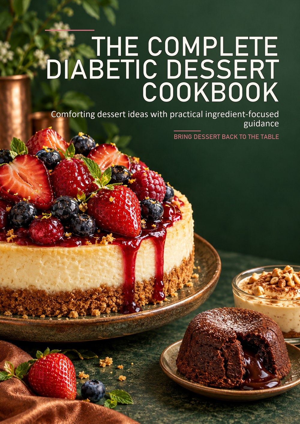 THE COMPLETE DIABETIC DESSERT COOKBOOK Comforting dessert ideas with practical ingredient-focused guidance BRING DESSERT BACK TO THE TABLE cover