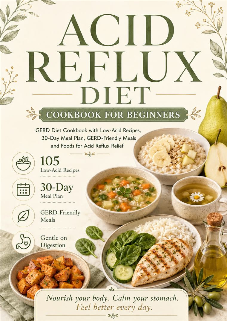Acid Reflux Diet Cookbook for Beginners cover