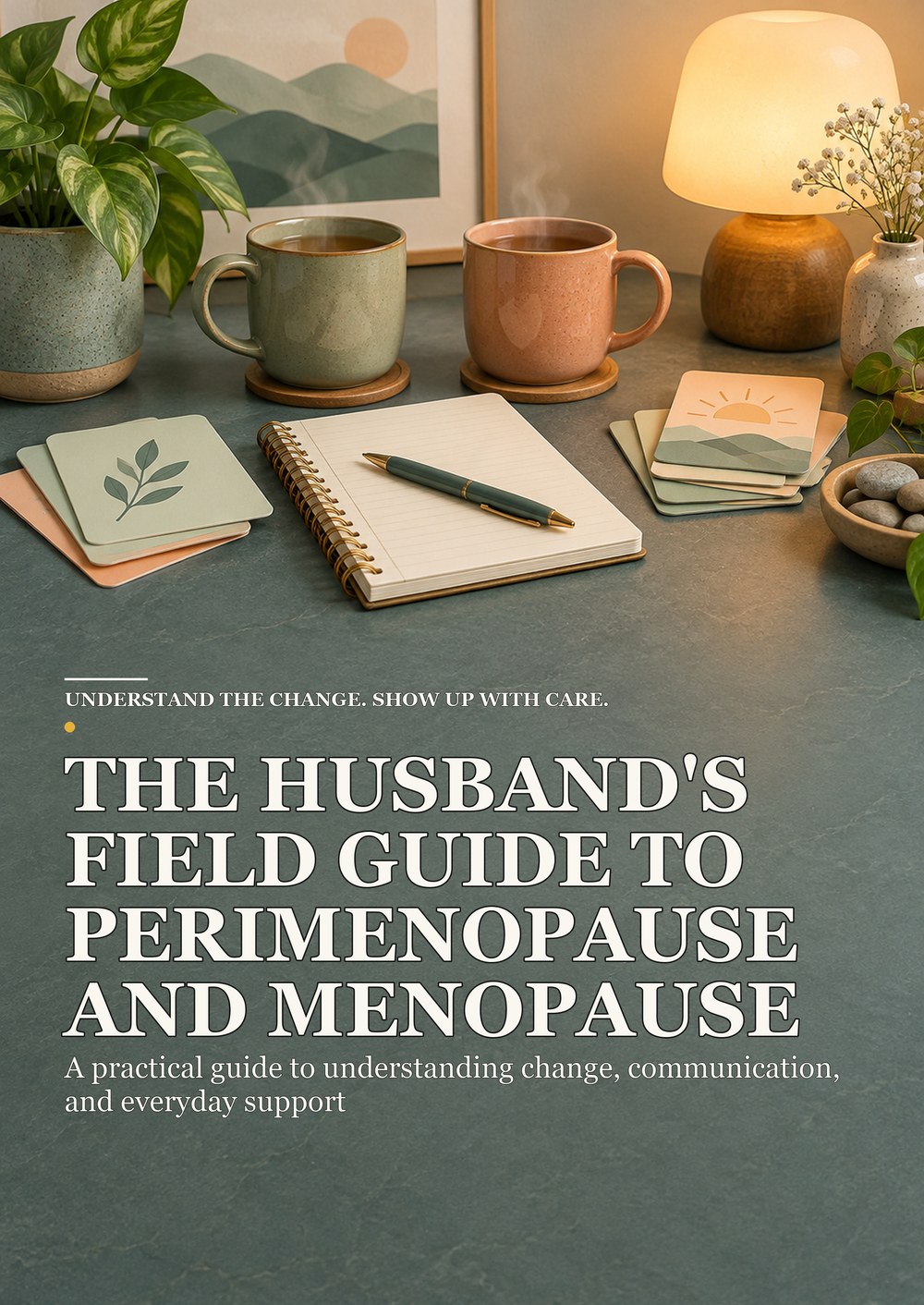THE HUSBAND'S FIELD GUIDE TO PERIMENOPAUSE AND MENOPAUSE A practical guide to understanding change, communication, and everyday support UNDERSTAND THE CHANGE. SHOW UP WITH CARE. cover