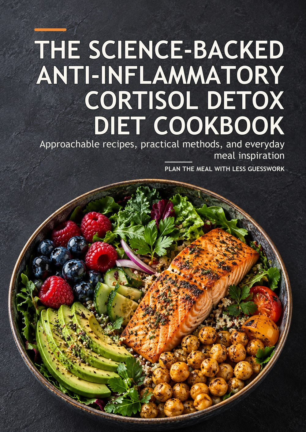 THE SCIENCE-BACKED ANTI-INFLAMMATORY CORTISOL DETOX DIET COOKBOOK Approachable recipes, practical methods, and everyday meal inspiration PLAN THE MEAL WITH LESS GUESSWORK cover