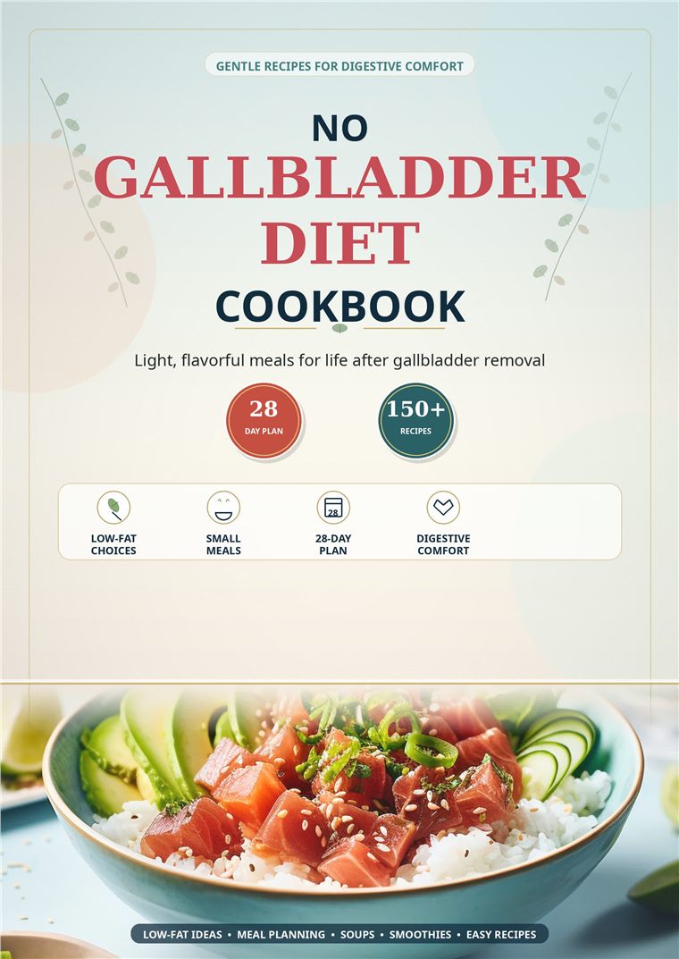 No Gallbladder Diet Cookbook cover