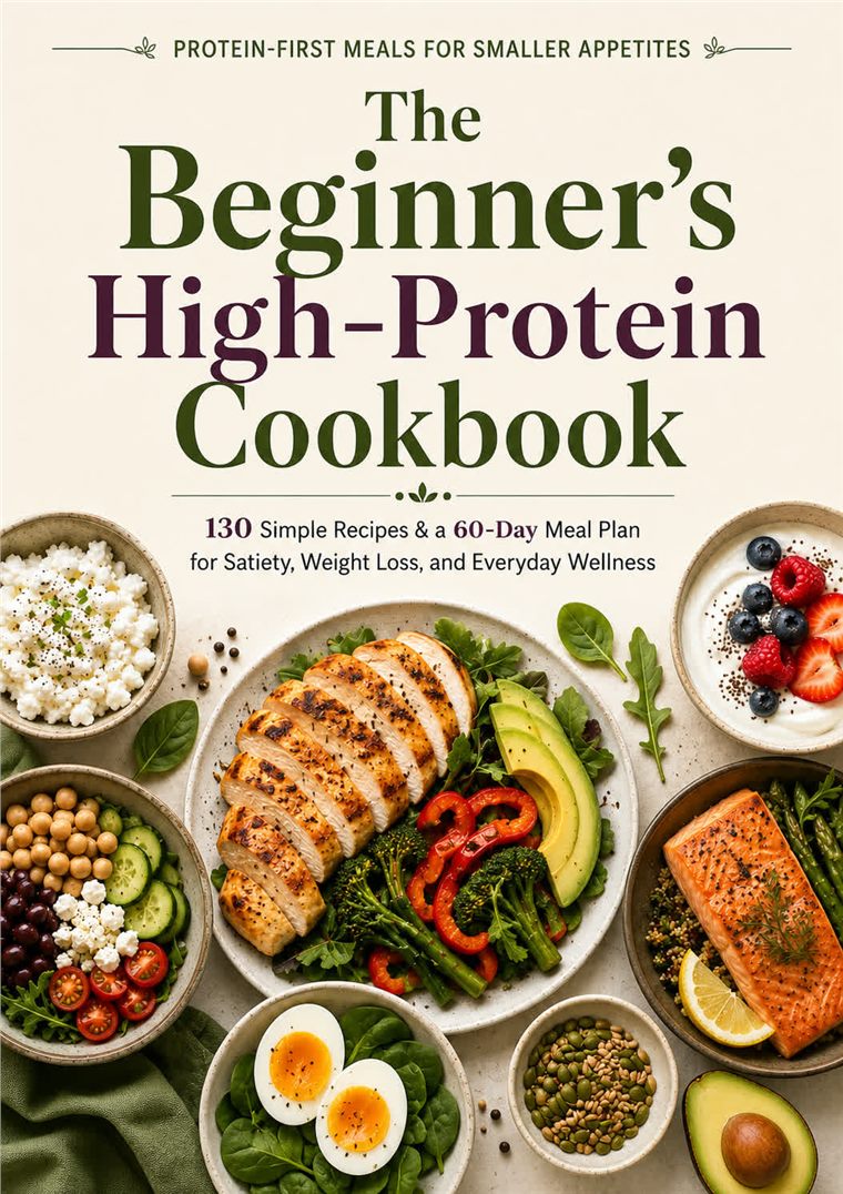 The Beginner's High-Protein Cookbook cover