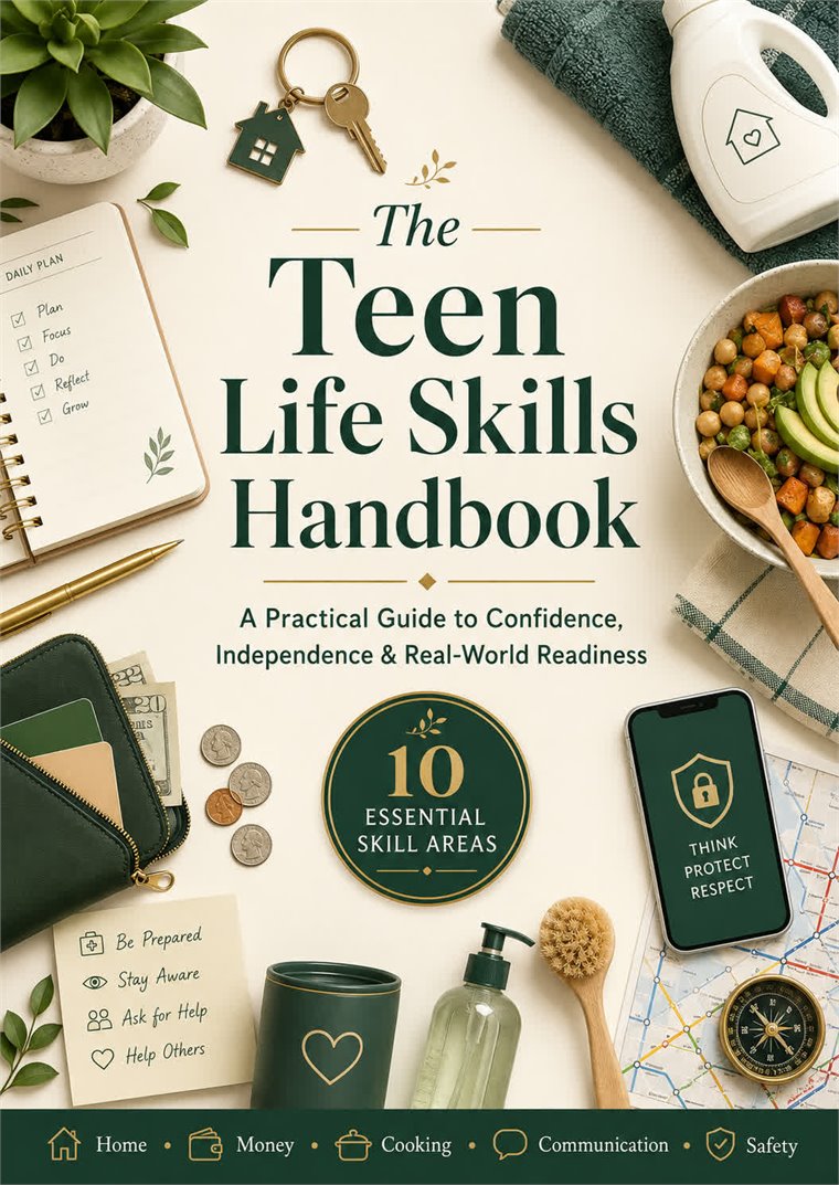 The Teen Life Skills Handbook cover
