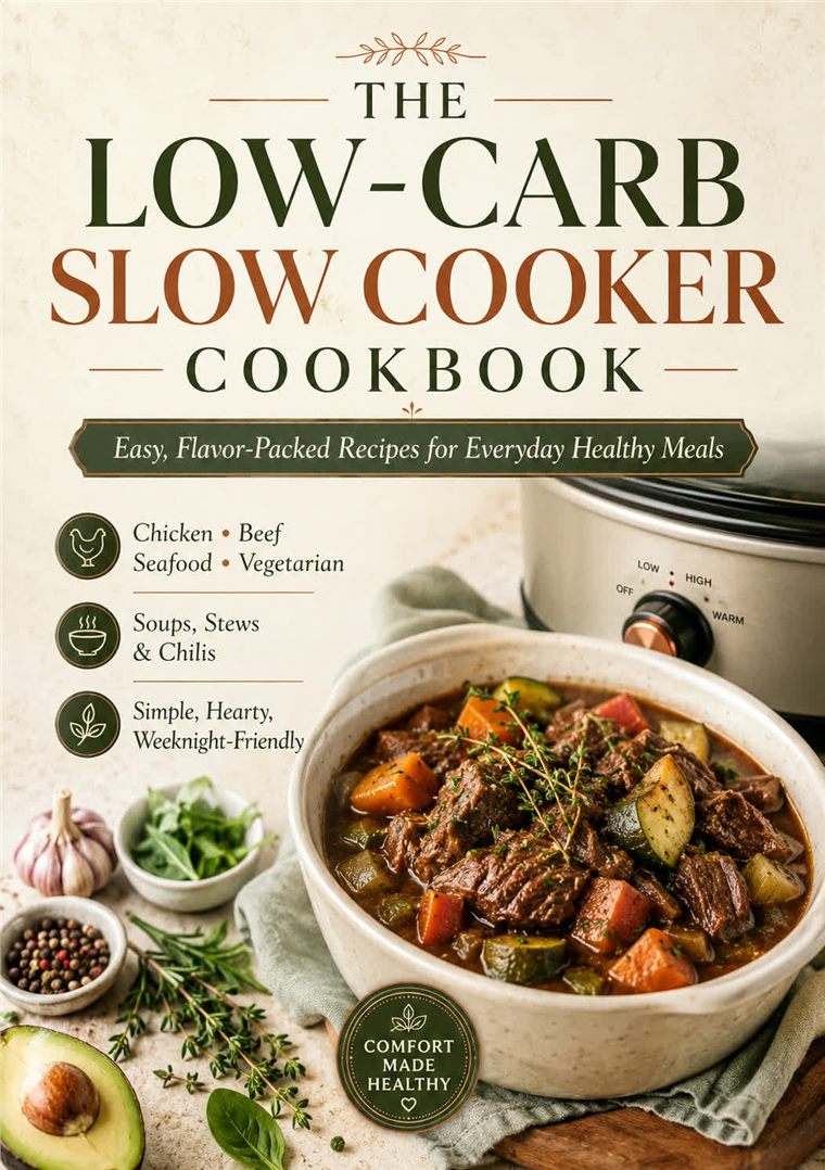 The Low-Carb Slow Cooker Cookbook cover