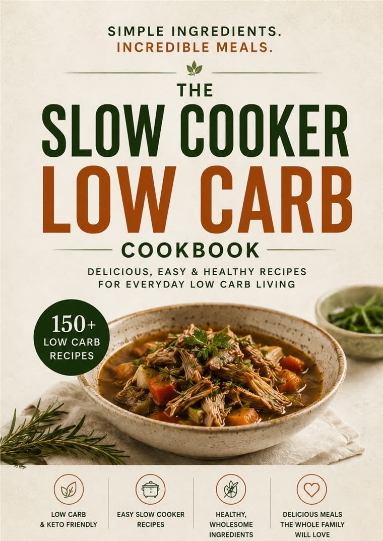 The Slow Cooker Low Carb Cookbook cover