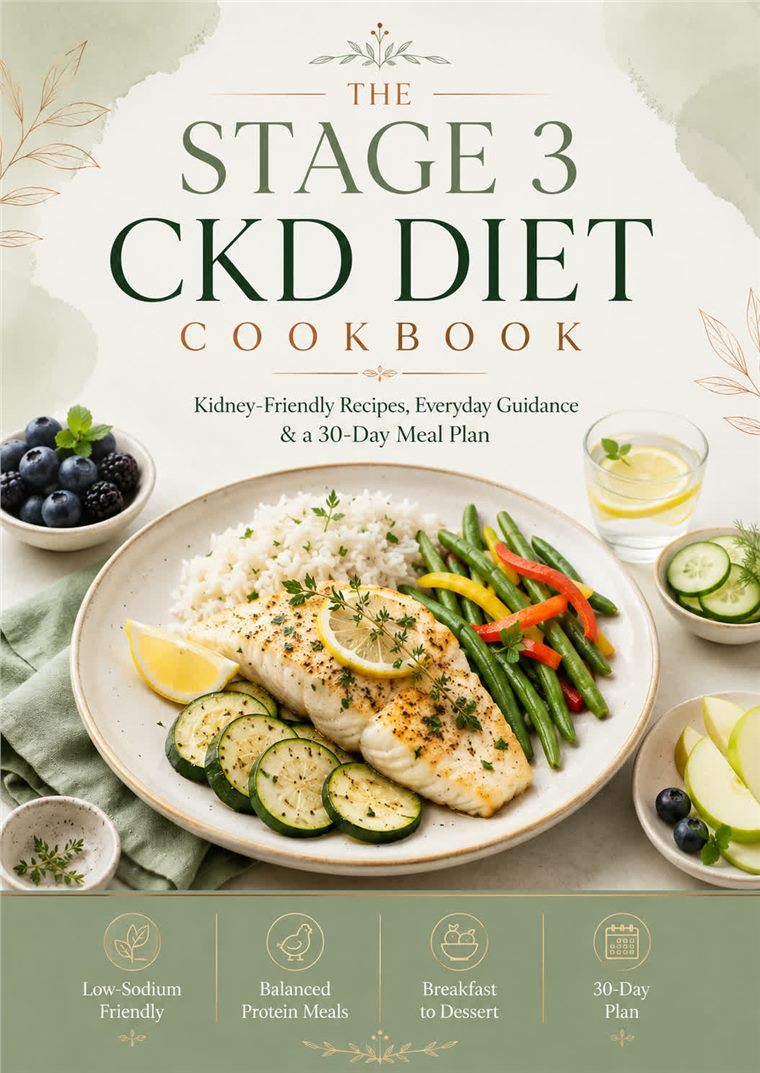 The Stage 3 CKD Diet Cookbook cover