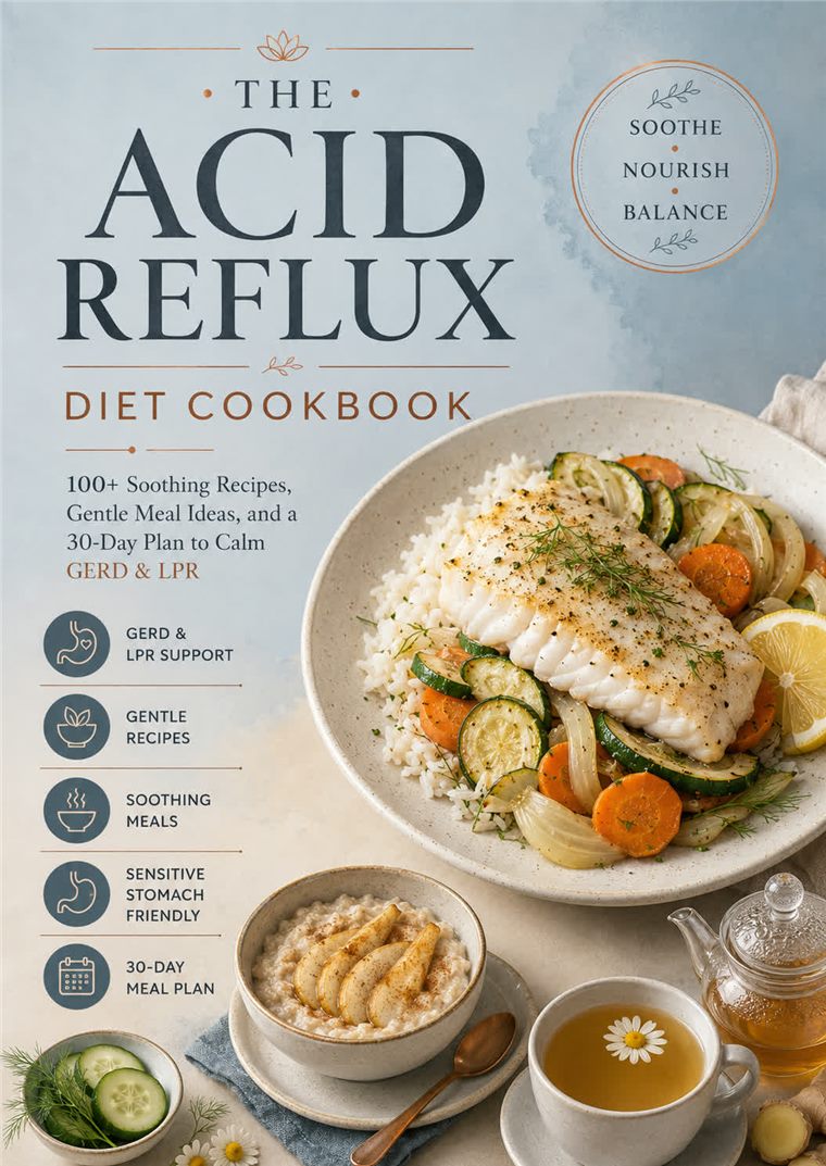 The Acid Reflux Diet Cookbook cover